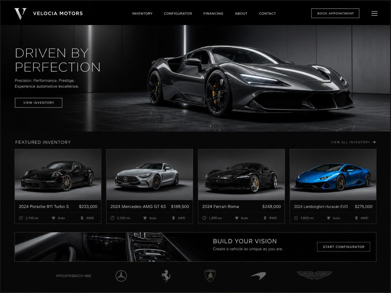 Auto showroom site