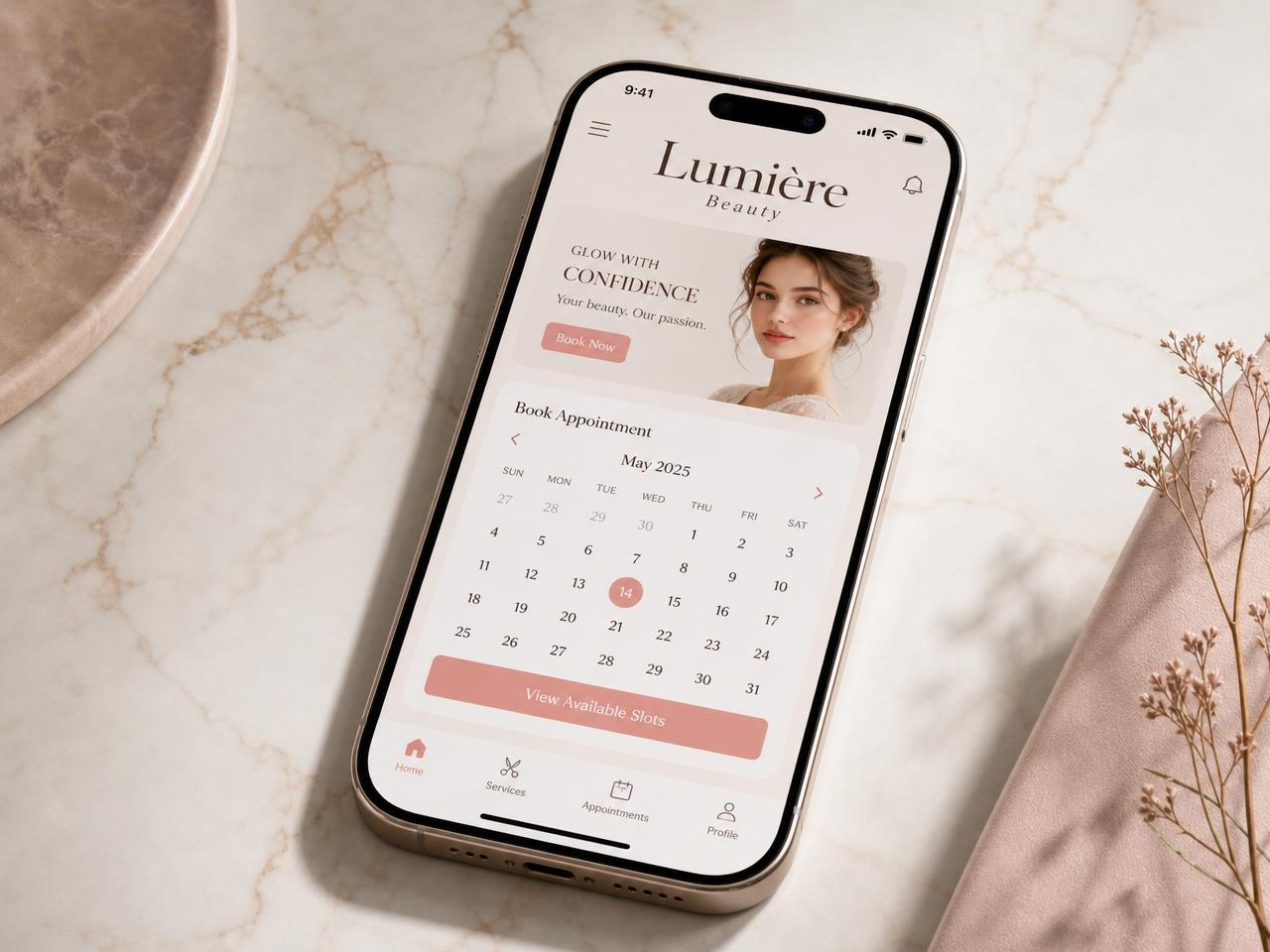 Beauty booking app