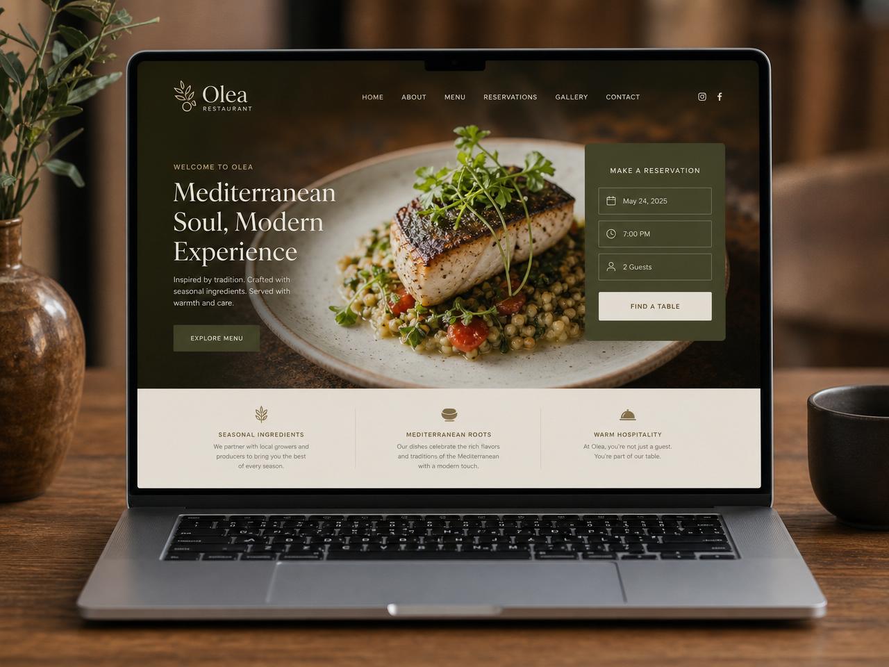 Restaurant website