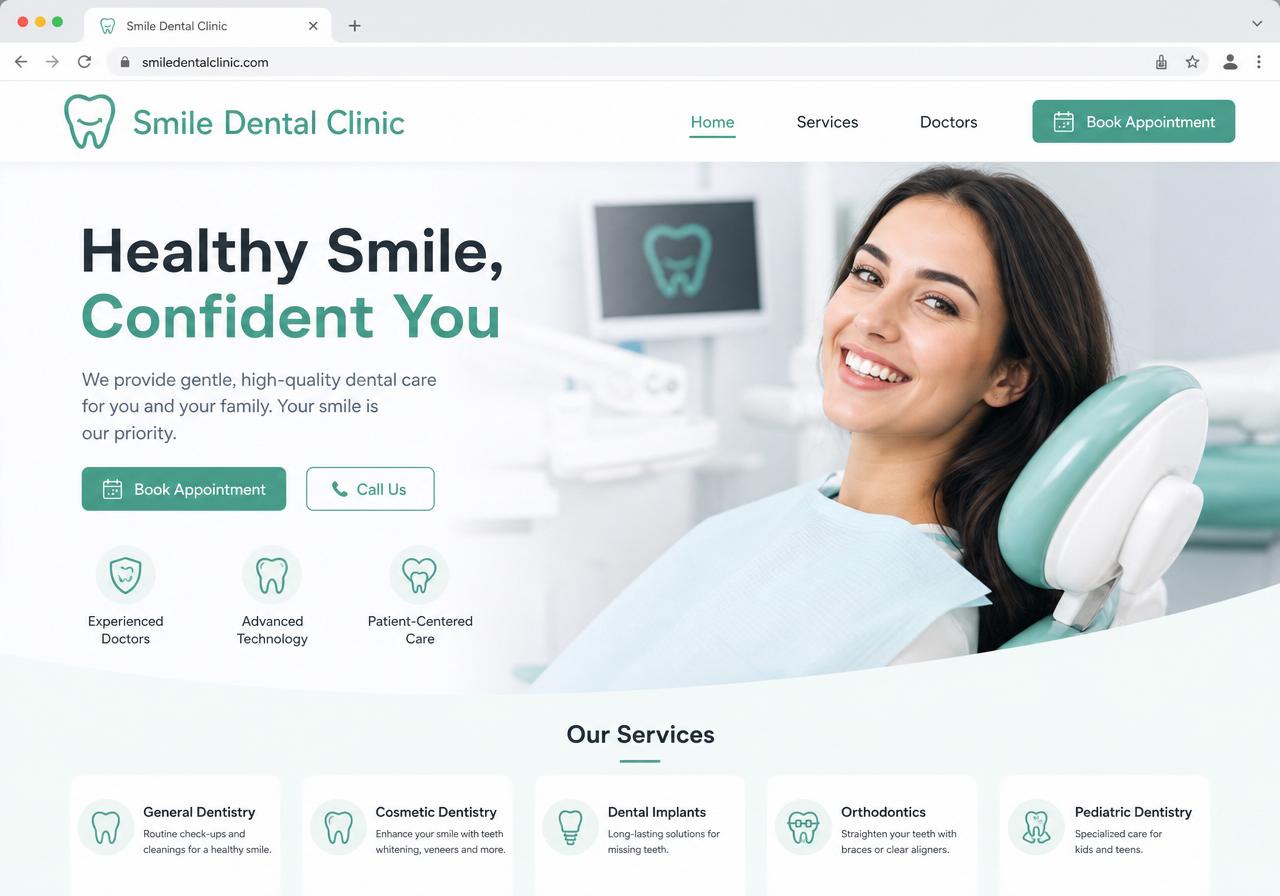 Smile Dental Clinic — Dental clinic — booking & services